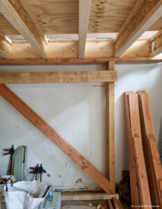extension surélévation de maisons en structure bois avec poutres en I